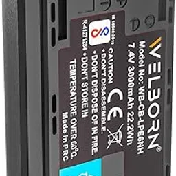 WELBORN LP-E6N (3000 mAh) Rechargeable Battery Pack Compatible with Canon EOS 5D Mark II 5D Mark 5 D Mark IV 5DS 5DSR 60D 6D 6D Mark II 70D 7D 7D Mark II 80D 90D | EOS R R5 R6 Ra Canon Camera Battery-picture-11