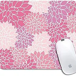ZORI Floral Pink Flower Pattern Mouse Pad for Work from Home/Office/Gaming |Anti-Skid, Anti-Slip, Rubber Base-picture-15