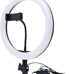 Mabron Portable LED Ring Light with 3 Color Modes Dimmable Lighting | for YouTube | Photo-Shoot | Video Shoot | Live Stream | Makeup & Vlogging-image-94