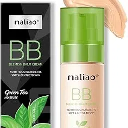 Maliao BB Blemish Balm Cream GREEN TEA - Moisture, Soft & Gentle Skin Care (SOFT IVORY)-picture-41