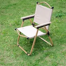 shopurb Foldable Beach Lightweight Camping Chair Portable for Outdoor Support Up to 100 KG (Khaki)-image-12