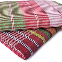 BENGAL ENTERPRISE Gamcha Cotton Bath Towel for Men & Women Full Size Stylish Soft Bengali Towels XXXL Combo Set of 2-picture-32