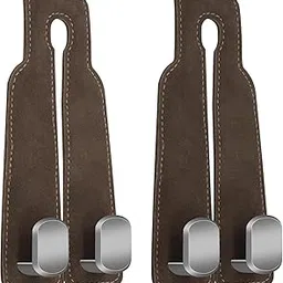 Meneflix 2Pcs Car Seat Hooks for Headrest, Double Hook Purse Hook Car Storage Headrest Hooks Car Purse Holder, Applies to Purse Hanger for Car Headrest Hook Car Mobile Holder Hook Tool, Bags-picture-31