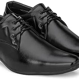 shoe day Black Faux Leather Height Increasing Shoes for Men SJ55556-picture-47