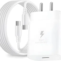 25W Ultra Fast Type c Adapter for Samsung Galaxy a16 5G Charger Original Adapter Like Support pd Charging, Quick Charge, superfast with 1 Meter Type-C USB Data Cable (PD-CU-WH)-picture-45