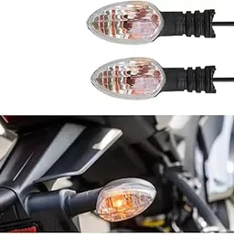 BIKEBLOOM Side, Rear, Front Incandescent Indicator Light for Yamaha R15 V1, Fazer, FZ S V2, FZ, FZ S, Fazzer Fi (Orange) (Pack of 2)-picture-24
