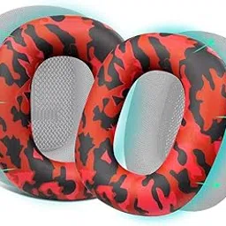 SOULWIT Silicone Ear Pads Cover Protector for AirPods Max Headphones Cushions, Sweatproof, Easily Washable, Rugged Durability - Red Storm image 1