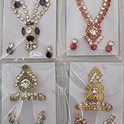 VARNI CREATION Ladoo Gopal Diamond Set image 1