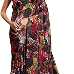 garden vareli Polyester Abstract Print Saree-picture-46