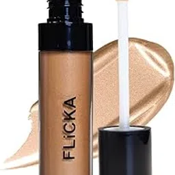 FLiCKA High On Shine Liquid Highlighter For Long-Lasting, Smudge-Proof, Transfer-Proof And Water-Proof With Argan Oil & Avocado Oil| 05 SunKissed, 9ml-picture-47