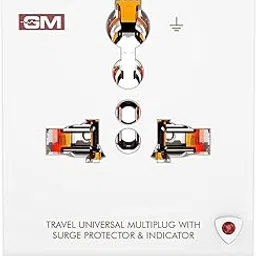 GM 3012 3 Pin Travel Universal Multi-Plug with Surge Protector & Indicator (10)-picture-43