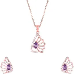 925 Silver Rose Gold Notre Dame Set| Gifts for Women and Girls | With Certificate of Authenticity and 925 Stamp | 6 Months Warranty*-image-53