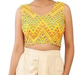 soch Women's Georgette Striped Sleeveless Regular Fit Blouse-picture-48