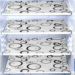 REVEXO Pack of 4 Multipurpose Refrigerator Drawer Mat | Multi Design & Water Proof PVC Material | Size-42 cm x 30 cm,(Multi Colour),Polyvinyl Chloride -REV -30-picture-28