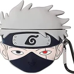 AMiRiTE- Smart Gadgets Store AAC94 AirPods Pro Soft Silicone Protective Case 3D Design Shockproof Case Cover with Anti-Lost Metal Keyring Compatible for Apple AirPods Pro (Kakashi)-picture-39