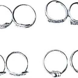 pv jewels Women & Girls Metal Fancy Glossy finish Toe Ring Adjustable Bichiya/Leg Finger Ring_Combo_4 (A_C_P_110843_Silver)-picture-16
