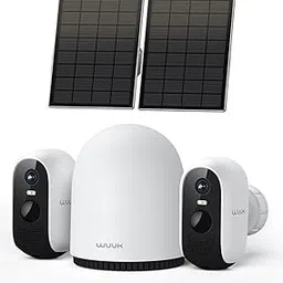 WUUK 2K Solar Security Cameras Wireless Outdoor, 2 Cam-Kit Home Security System, Color Night Vision, Forever Power, No Subscription, 32G Local Storage, Compatible for Alexa, Google Home, 2.4G&5G WiFi-picture-12