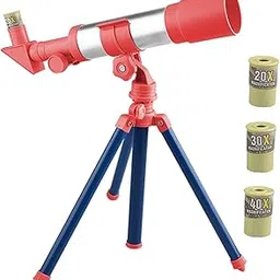 Enakshi (LABEL) Creations Telescope Toys Astronomical Refractor Telescope for Kids Boys Girls C Red-image-29