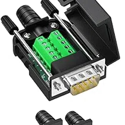 Copapa Connector DB9 RS232 D-SUB Male Adapter 9-pin Port Adapter to Terminal Connector Signal Module With case(Male Connector, DB9 5+5 With case A)-picture-28
