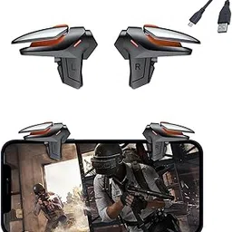 Cubonic DY01 Mobile Pubg Game Triggers for Mobile Phone, Shooter Sensitive Controller Joysticks Aim & Fire Trigger -1 Pair (DY01 Electric)-image-91