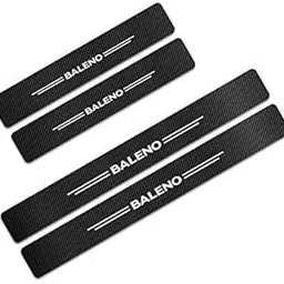 Car Door Sill Protectors for Baleno, 4 Pcs Reflective Carbon Fiber Vinyl Threshold Sticker Decorative Car Door Scuff Plate,Anti-Scratch, Anti-Dirty, Waterproof.-image-66