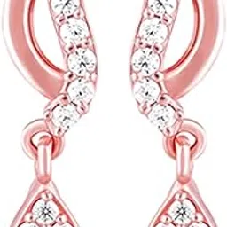 giva 925 Silver Rose Gold Wavecrest Earrings| studs to Gift Women & Girls | With Certificate of Authenticity and 925 Stamp | 6 Months Warranty*-picture-18