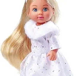 Simba Evi Love Dream Princess Toy Doll in Dreamy Winter Dress with Fur Trim and Glitter Elements, 12 cm, from 3 Years-image-34