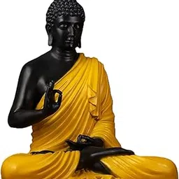 GM Art Decors 2 Feet Buddha Statue for Home Decor Big Size Idols Living Room Door Entrance Decoration Items Decorative Showpiece, Decor Items for Home and Office, 2FT Fibreglass, Buddha (Yellow)-picture-28