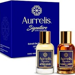 Aurrelis Signature Perfume Combo Pack of 2 – After Hours & Flame & Amber Extrait De Parfum | Long-Lasting Unisex Luxury Fragrance | 50 ml Each | Extrait De ParfumGift Set-image-34