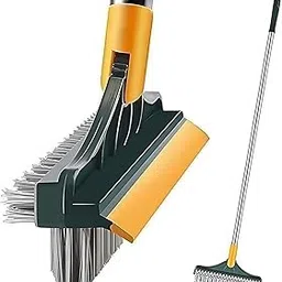 DME SALES Toilet Cleaning Brush with Wiper Tiles Cleaning Bathroom Brushs Floor Scrub Brush with Long Handle 120° Rotate Home Kitchen Bathroom Toilet Cleaning Brush (3 in 1)-picture-31