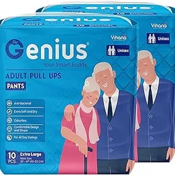 THEGENIUS Adult Pant Styles Diapers Xtra Large (35"- 47") Extra Soft With Odour Lock - Unisex Diapers (XL, 20)-picture-24