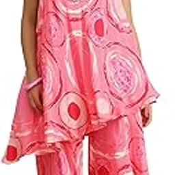 Womens Printed Silk Blend Co-ord Set for Women-image-46