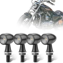MOTOLURGY High Power Eagle Eye Mini LED Indicator Turn Signal Lights of All Motorcycle | Mini Jet Metal Bullet Turn Signals Universal For All Bikes (2)-image-85
