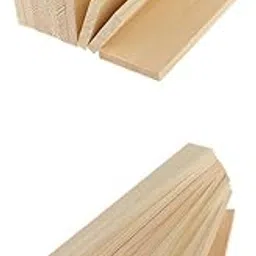 ARTISOUL® 20 Pieces Rectangle Unpainted Wood Board Sign Plaque Crafts DIY Moing | Multi-Purpose Craft Supplies | Crafting Pieces | Wooden Pieces image 1