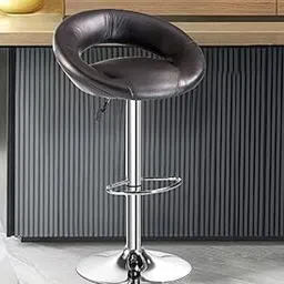 Da URBAN® Smiley Height Adjustable and Revolving Bar Stool/Kitchen Chair (Black) (1 Pc)-image-26