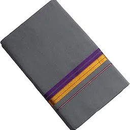 tharunsha elite Pure cotton Men's Single Dhoti-2.00 meter/Lungi/Mundus 2 Borders Set of 1-picture-34