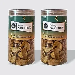 IRIE Millet Chips - Pudina | Millet Namkeen Chips | Roasted Snack with Bajra, Jowar & Ragi | Healthy & Crunchy | Gluten-Free, High-Fiber | No Preservatives - Pack of 2 (130g Each)-picture-17