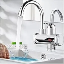ABEEBHA Stainless Steel White Instant Electric Heating Water Heater Faucet With LED Digital Display - Wall Mounted-image-34