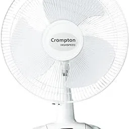 Crompton HISPEED Gale Classic 400 mm Table Fan | Superior Air Delivery | Smooth Oscillation | Easy neck tilt mechanism |2 Year Warranty | KD White-picture-19