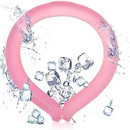 Neck Cooling Tube - Reusable Ice Ring Cooler Collar for Body in Hot Weather | Wearable 18℃/64℉ Frozen Cooling Wraps Gel Pack for Outdoor Workers & Sports, Summer Heat & Flashes (1Pcs-Blue)-image-34