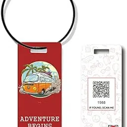 seqr Smart QR Code Travel Bag Tag ? Lost & Found Custom Name Tag for Luggage, Backpack, Stroller & Vacation Use ? Waterproof Metal Tag with Wire Cable ? Scan & Contact Smart Travel Accessory-picture-45