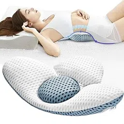 EBOFAB Lumbar Support Pillow for Sleeping, 3D Air Mesh Lumbar Pillow for Bed, Adjustable Height Back Support Pillow for Lower Pain Relief - Side, Back & Stomach Sleepers-picture-27