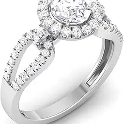 avsar jewellery 14k (585) White Gold Ring for Women-picture-12