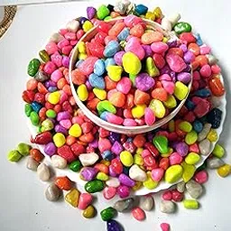 Decorative Multicolor Stones for Aquarium, Fish Tank, Garden & Outdoor Decoration – Natural Pebbles for Home, Plants & Art Crafts (250g Pack)-picture-34