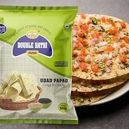 Double Hathi Special Udad Papad | Urad Papad | Crunchy Papad | Tasty and Spicy | Papadums | masalapapad | Daily Use Papad | Namkeen Masala with a blend of authentic Indian spices 500 Grams-picture-24