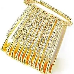 ar world Designer White Saree Pins Hijab - Safety Pin Brooch & Sari Pins for Women - Pack of 12 pcs-picture-44
