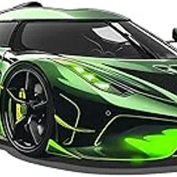 GovardhanSons Decal Style Car Cartoon Wall Sticker | Super Cars Sticker Cartoon Vehicle | Race Car Wall Sticker for Kids Room | PVC Vinyl Wall Poster - 10"x24" Inches (Pack of 1)-EAMCP-10X24-10-picture-33