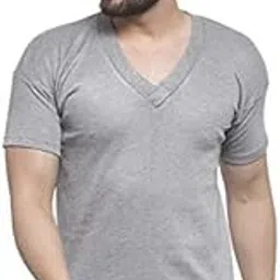 UZARUS Men's Half Sleeves Solid V Neck Thermal TOP-picture-19
