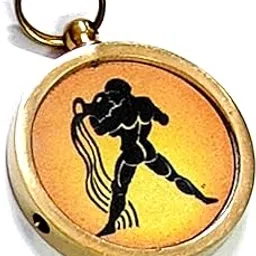 astroghar Kumbha Rashi Aquarius Rashi Zodiac Yantra Mantra Brass Lucky Charm pendant-picture-16