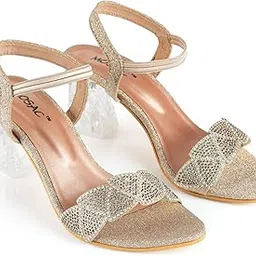 mosac Women's Block Heels Fashion Sandals Wedding Sandals for Women & Girls-picture-18